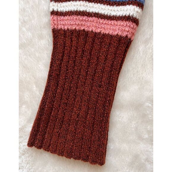 NWT Arizona Juniors Womens Turtleneck Long Sleeve Striped Pullover Sweater - Picture 8 of 12